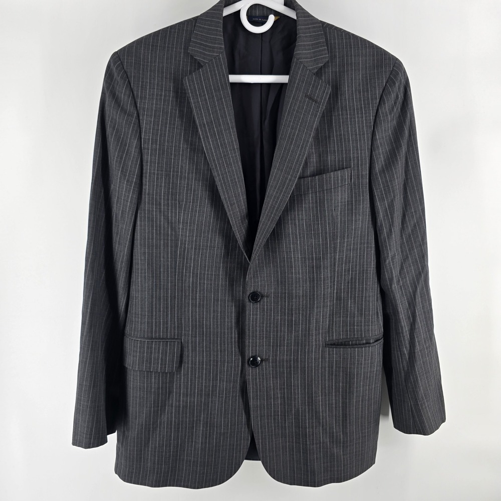 Brooks Brothers Blazer Mens 42R Grey Pinstripe 1818 Fitzgerald Sport Coat